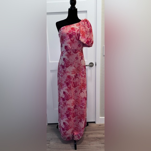 Sachin + Babi Dresses & Skirts - Sachin + Babi Chelsea pink Floral One Shoulder Gown 6
